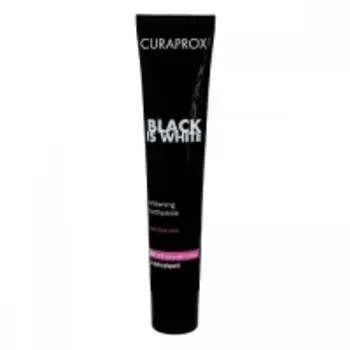 Curaprox - Паста зубная Black Is White отбеливающая со вкусом лайма, 90 мл