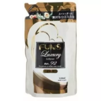 Daiichi Funs - Кондиционер для белья, концентрированный, с ароматом белой мускусной розы, запасной блок, 520 мл