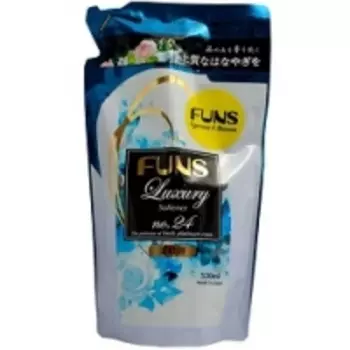 Daiichi Funs - Кондиционер для белья, концентрированный, с ароматом платиновой розы, запасной блок, 520 мл
