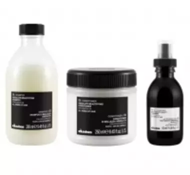 Davines - Набор для абсолютной красоты волос: шампунь 280 мл + кондиционер 250 мл + молочко 135 мл