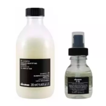 Davines - Набор для красоты волос: масло 50 мл + шампунь 280 мл