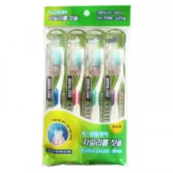 Dental Care - Набор Ксилит: зубная щетка cо сверхтонкой двойной щетиной, средней жесткости и мягкой, 1 шт