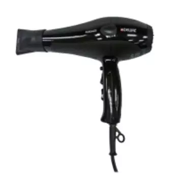 Dewal Pro - Фен Forsage черный, 2200 Вт, ионизация, 2 насадки