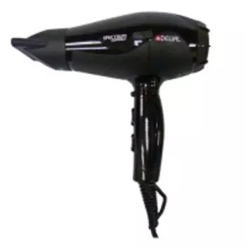 Dewal Pro - Фен Spectrum Compact черный, 2100 Вт, ионизация, 2 насадки