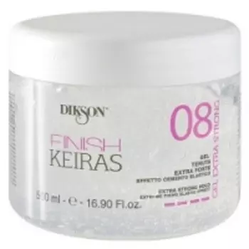 Dikson Keiras Finish Gel Extra Strong 08 - Экстра сильный гель с эффектом гибкого цемента, 500 мл