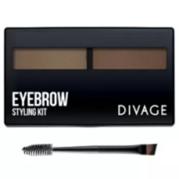 Divage Eyebrow Styling - Набор для моделирования формы бровей № 01, коричневый