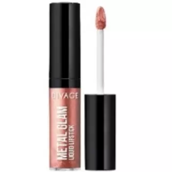 Divage Metal Glam Lipstick - Жидкая губная помада, тон 04, золотисто-розовый, 6 мл