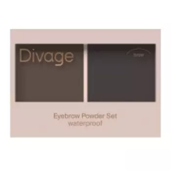 Divage - Набор теней для бровей Waterproof Brow Powder Set тон 02