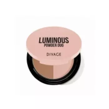 Divage Powder Duo Luminous - Пудра компактная двухцветная, тон 01, 9 гр