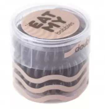 Eat My - Резинка для волос "Двойной шоколад" мини упаковка, 3 шт