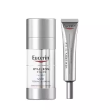 Eucerin - Набор для увлажнения кожи: крем для кожи вокруг глаз 15 мл + ночной эксфолиант-сыворотка 30 мл