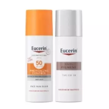 Eucerin - Набор "Против пигментации": крем дневной SPF 30+, 50 мл + солнцезащитный флюид SPF 50+, 50 мл