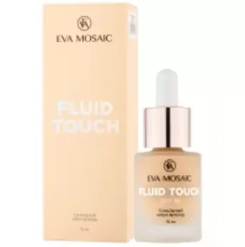 Eva Mosaic - Тональный крем-флюид Fluid Touch SPF10, 01 Фарфор, 15 мл