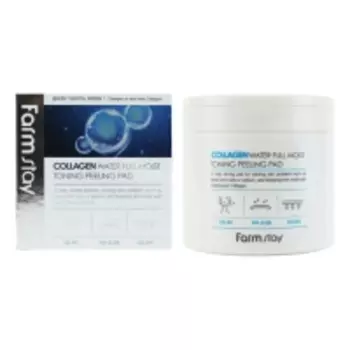 Farmstay - Отшелушивающие очищающие подушечки с коллагеном, 150 мл