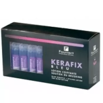 Fauvert Professionnel Kerafix Bleu - Голубой Лосьон облегчающий расчесывание и укладку волос, 30*10 мл