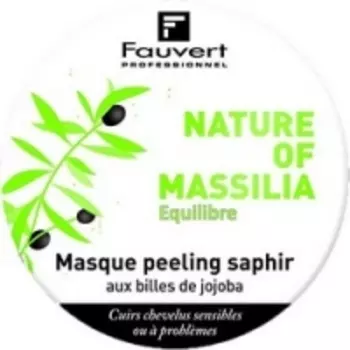 Fauvert Professionnel Nature Of Massilia Masque Peeling Saphir - Маска Сапфир-пилинг с микро-гранулами жожоба, 80 мл