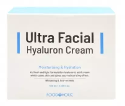 Food A Holic - Антивозрастной функциональный крем для лица с гиалуроновой кислотой, 100 мл