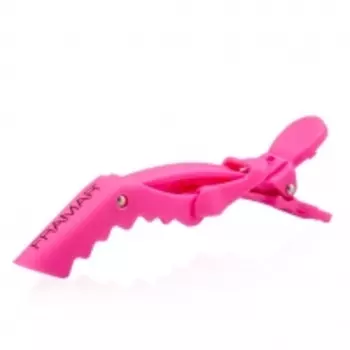 Framar - Набор: зажимы с прорезиненным покрытием фуксия, 4 шт