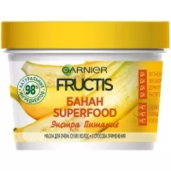 Garnier Fructis - Маска для сухих волос с бананом, 390 мл