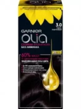 Garnier Olia - Стойкая крем-краска для волос 3.0 Тёмно-каштановый, 112 мл