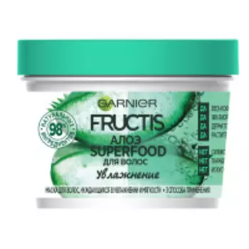 Garnier SuperFood - Маска для волос Алоэ, 390 мл