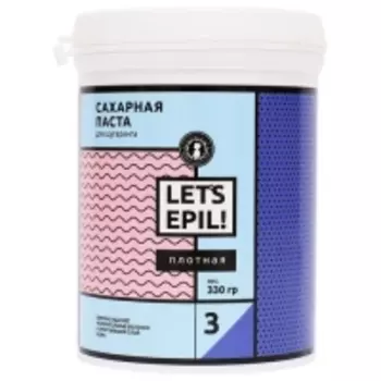 Gloria - Сахарная паста для депиляции Плотная Let's Epil 0,33 кг