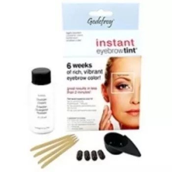 Godefroy Eyebrow Tint Light Brown - Краска-хна в капсулах для бровей, тон светло-коричневый, 15 шт