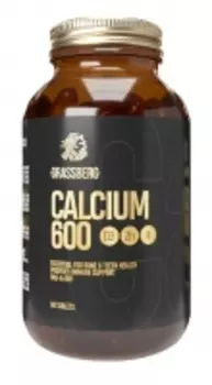Grassberg - Биологически активная добавка к пище Calcium 600 + D3 + Zn с витамином K1, 90 таблеток