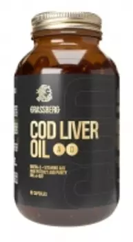 Grassberg - Биологически активная добавка к пище Cod Liver Oil 410 мг + витамины D, A, E , 60 капсул