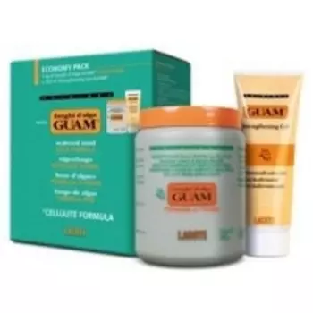 Guam Fanghi D'Alga - Набор для обертывания: Маска антицеллюлитная с охлаждающим эффектом+Гель-лифтинг укрепляющий