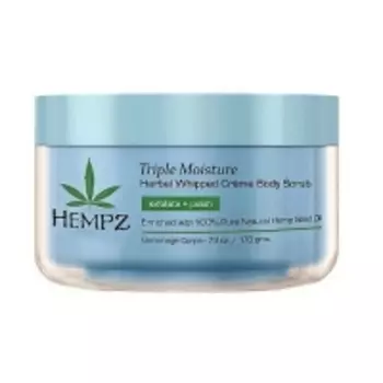 Hempz Triple Moisture Herbal Whipped Creme Body Scrub - Скраб для тела, Тройное увлажнение, 176 гр