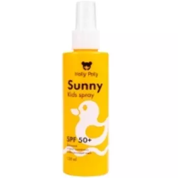 Holly Polly Sunny - Детский солнцезащитный водостойкий спрей-молочко SPF50+, 150 мл