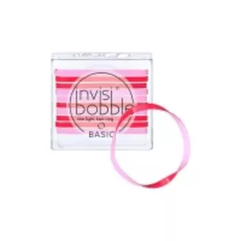 Invisibobble - Резинка для волос Basic Jelly Twist красно-розовый