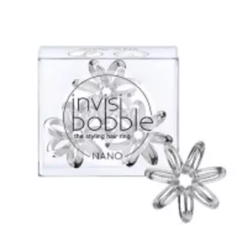 Invisibobble - Резинка для волос Crystal Clear (с подвесом) прозрачный 3 шт.