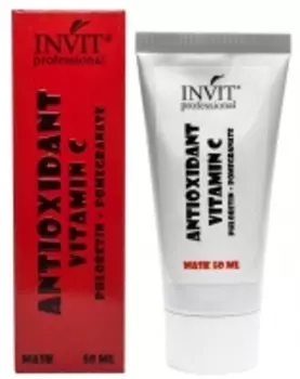 Invit - Маска-антиоксидант для лица с витамином С 10%, гранатом и флоретином, 50 мл