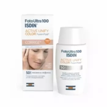 Isdin Foto Ultra 100 Active Unify Fusion Fluid Color SPF 50+ - Флюид тональный солнцезащитный для лица, 50 мл