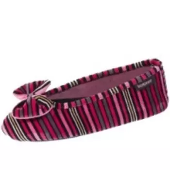 Isotoner - Балеринки 93411 на резиновой подошве, Велюр мультиколор, размер 41-42