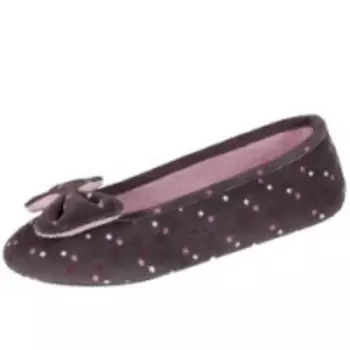 Isotoner - Балеринки 93946 на резиновой подошве, Велюр мультиколор, размер 35-36