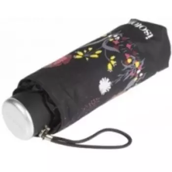 Isotoner Mini Slim Champetre - Зонт механический, ультра тонкий 5 сложений, Полевые цветы