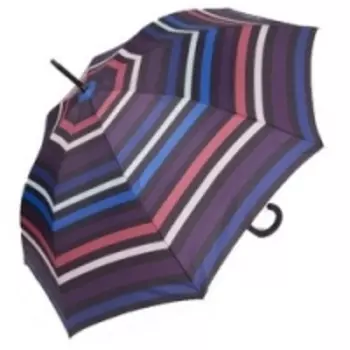 Isotoner Rayure Boreale - Зонт трость полуавтоматический, Северная полоска