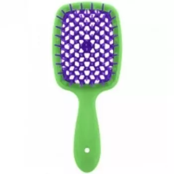 Janeke - Щетка Superbrush малая зелено-фиолетовая, 17,5 х 7 х 3 см