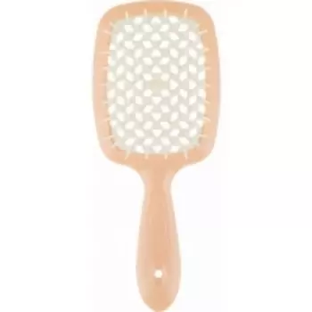 Janeke - Щетка Superbrush с закругленными зубчиками персиково-белая, 20,3 х 8,5 х 3,1 см