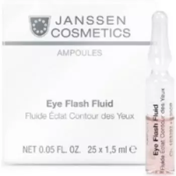 Janssen Ampoules Eye Flash Fluid - Сыворотка увлажняющая и восстанавливающая в ампулах для контура глаз, 7 x 2 мл