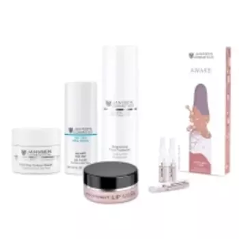 Janssen Cosmetics - Anti-Age набор "Укрепление и питание": крем для век 15 мл + гель для век + тоник 200 мл + маска для губ 15 мл + сыворотка для век 1,5 мл х 7 шт