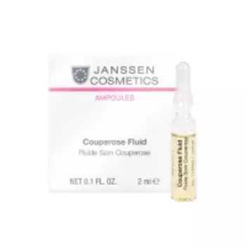 Janssen Cosmetics Couperose Fluid - Сосудоукрепляющий концентрат для кожи с куперозом в ампулах, 7 x 2 мл