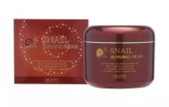 Jigott - Восстанавливающий крем с муцином улитки, 100 мл