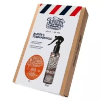 Johnny's Chop Shop - Набор: Глина для устойчивой фиксации волос, 70 г + Текстурирующий солевой спрей для волос, 125 мл