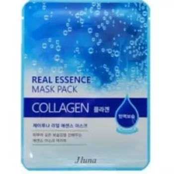 Juno Real Essence Mask Pack Collagen - Маска тканевая с коллагеном, 25 мл