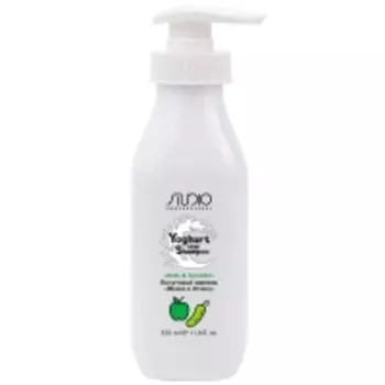 Kapous Professional Studio Professional - Йогуртовый шампунь для волос «Яблоко и огурец», 350 мл