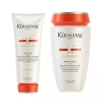 Kerastase Nutritive - Комплект Молочко + Шампунь - Ванна Сатин № 1, 200 мл + 250мл